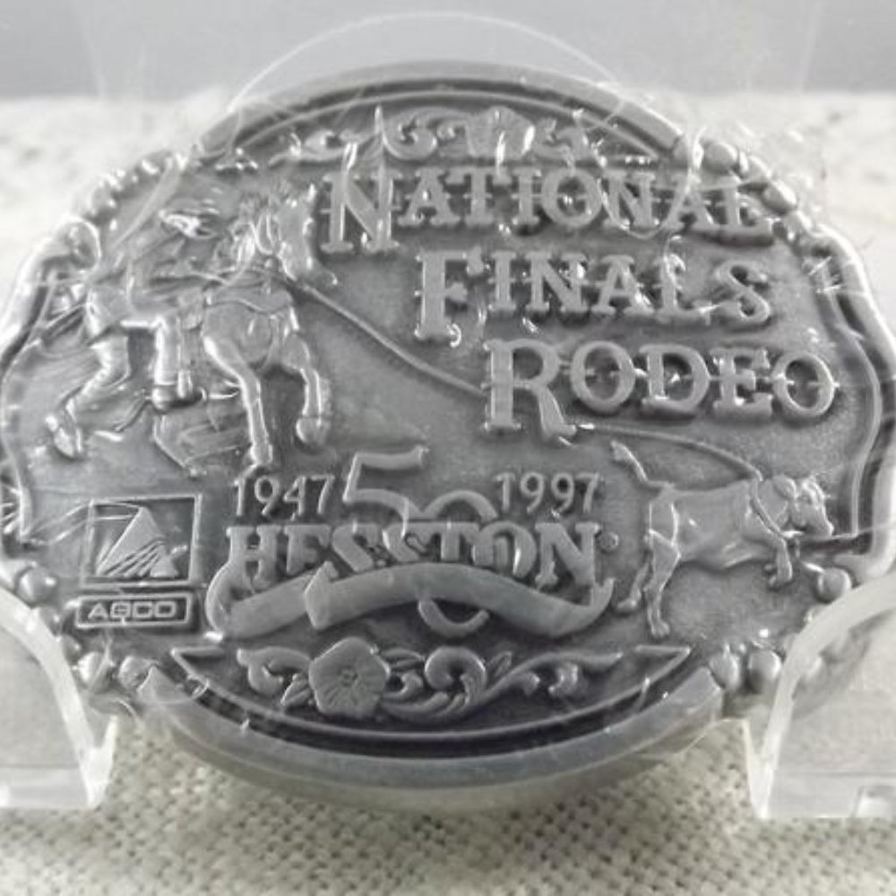 National Finals Rodeo 1997 Hesston Belt Buckle